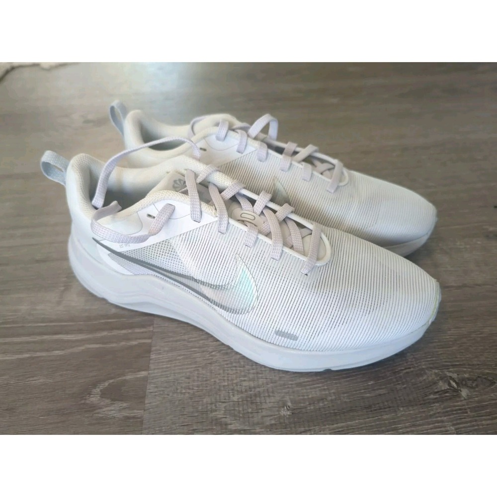 Nike Womens Downshifter 12 DD9294-100 White Running Shoes Sneakers Size 8